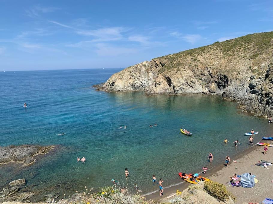 Superbe Appt vue mer climatisé Banyuls-sur-Mer Extérieur photo